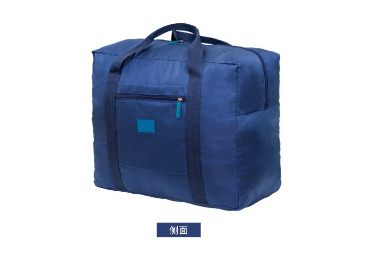 韓版大尺寸素色尼龍手提旅行袋戶外大容量旅行包收納包(ST812003504)