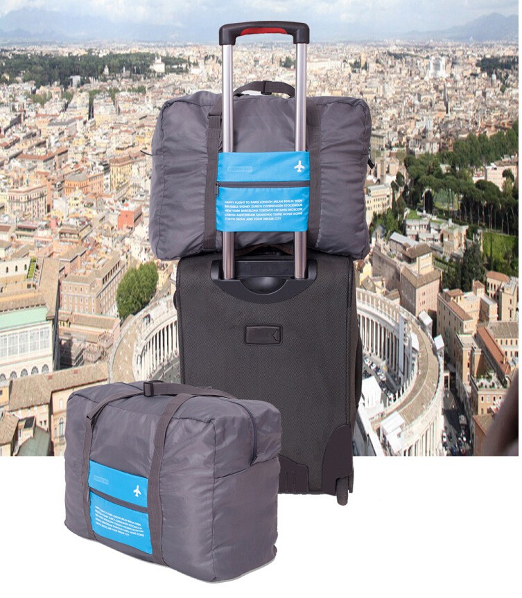 韓國旅行折疊防水單肩行李袋收納袋包飛機包(ST715003704)